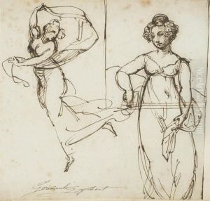 Femme Dansant Avec Un Voile, Reprise Du Personnage Debout