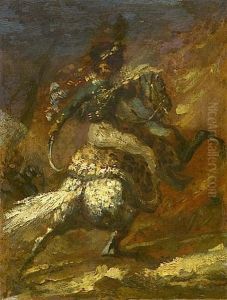 Esquisse Preparatoire Pour Le Portrait Equestre