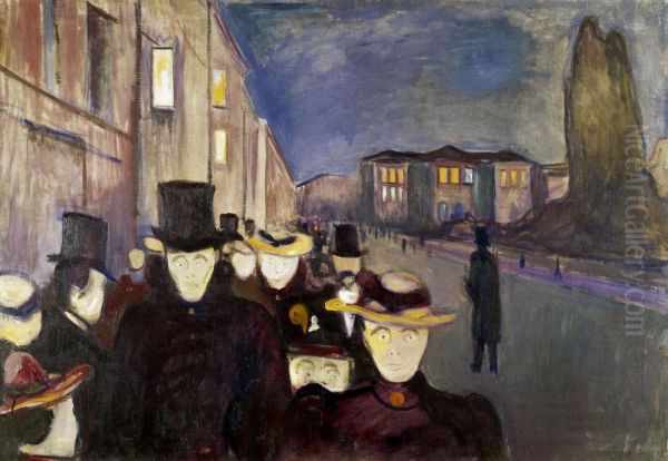 Evening on Karl Johan Street - view 1