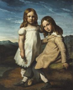 Portrait D'alfred Et Elisabeth Dedreux