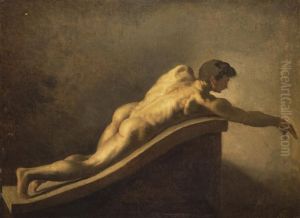 Academie D'homme Nu Couche