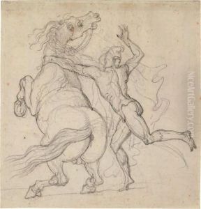 Barbero E Barbaresco - Studie Fur â€¹la Mossa Dei Barberiâ€º (la Course Des Chevaux Barbes)