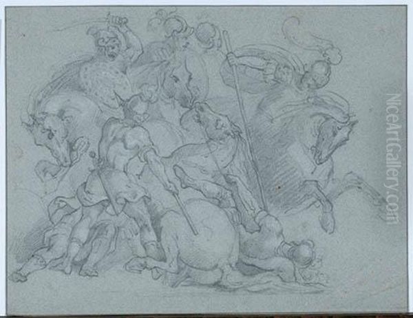 Combat De Cavaliers, Vers 1809-1812 - view 1
