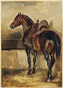 Cheval Turc Dans Une Ecurie by Theodore Gericault