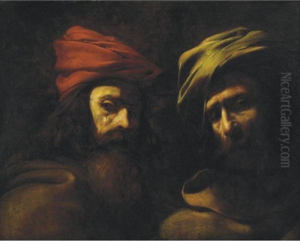 19th Century
Two Turbanned Men - view 1