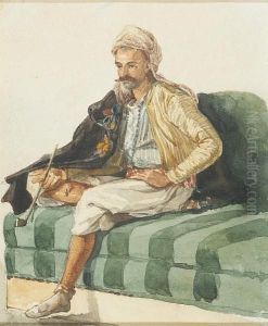 Seated Man In Arab Dress