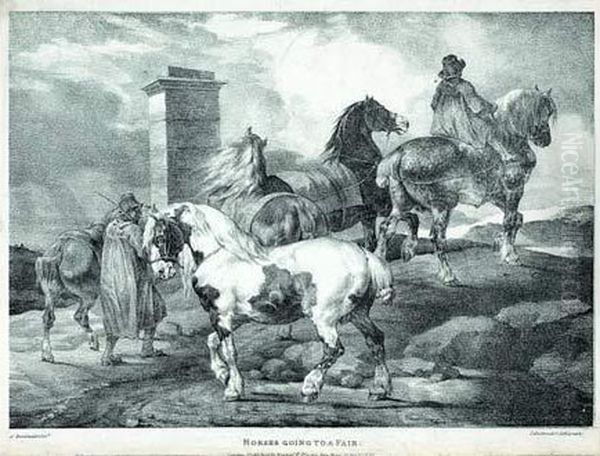 Horses Going To A Fair - view 1