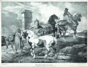 Horses Going To A Fair
