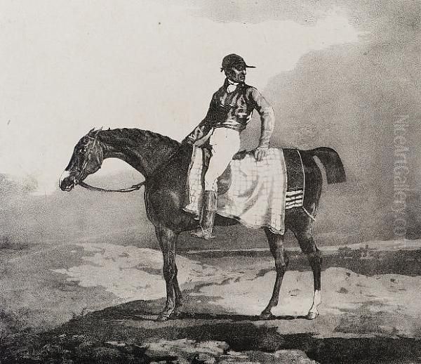 Cheval Anglais Monte Par Un Jockey (deltiel 70) - view 1