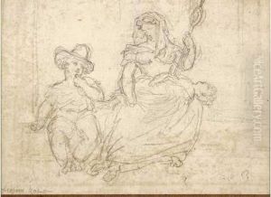 La Famille Romaine by Theodore Gericault