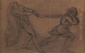 Allegorical Struggle by Theodore Gericault