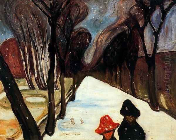 Snow Falling in the Lane - view 1