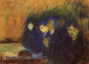 By the Deathbed 2 by Edvard Munch
