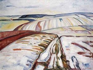 Winter Landscape, Elgersburg by Edvard Munch