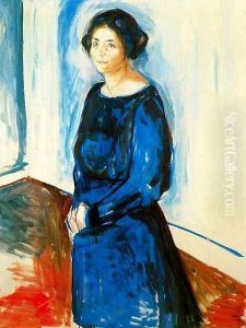 Woman in Blue (Frau Barth) by Edvard Munch