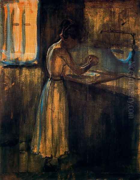 Girl Washing - view 1