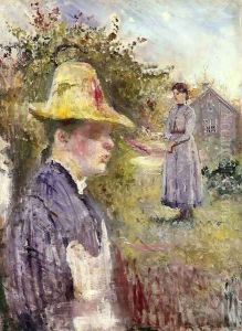 Sisters In The Garden by Edvard Munch