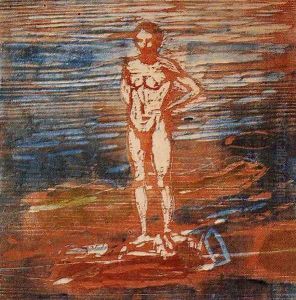 Man Bathing by Edvard Munch