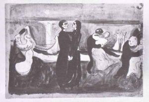 étude pour la danse de la vie 1899 by Edvard Munch