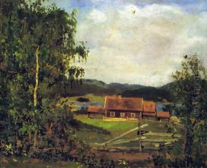 Landscape. Maridalen by Oslo