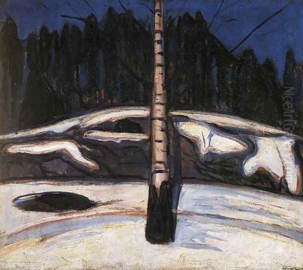 Birch in the Snow - view 1