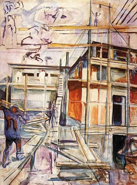 Building the Winter Studio. Ekely - view 1