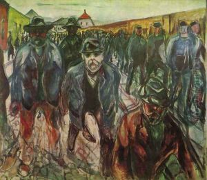Workers returning at home 1915