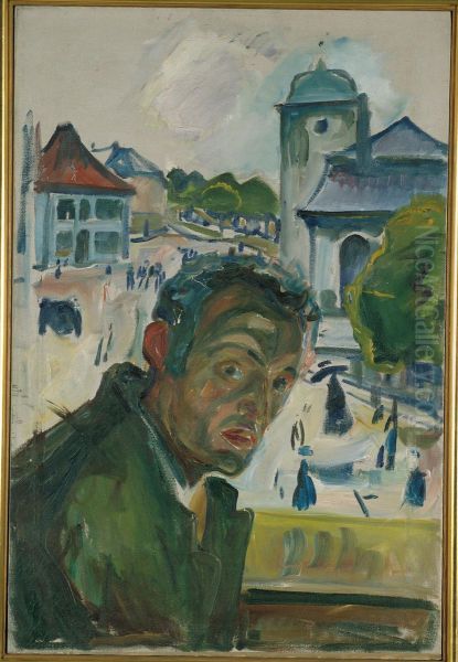 Self-Portrait in Bergen - view 1