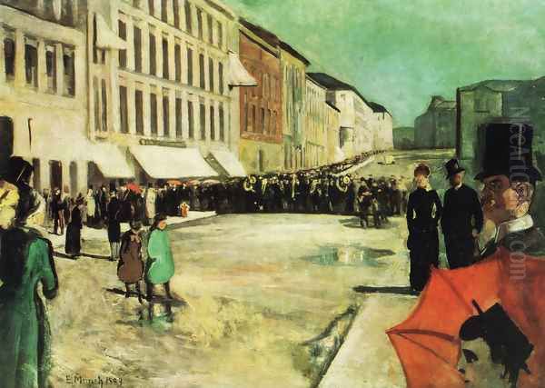 The Military Band on Karl Johan Street - view 1