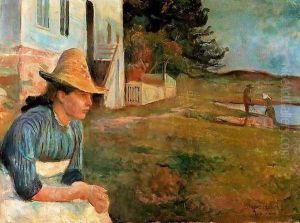 Sunset. Laura, the sister of artist