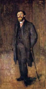 Portrait of the Painter Jensen-Hjell by Edvard Munch
