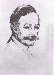 portrait de max linde 1902 2 by Edvard Munch