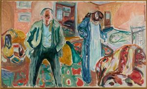 The Artist and His Model by Edvard Munch