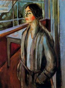 Woman on the Verandah by Edvard Munch