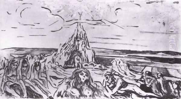 montagne de l'humanité avec le soleil de Zarathoustra 1910 - view 1