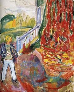 Model in Front of the Verandah by Edvard Munch