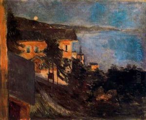 Moonlight over Oslo Fjord by Edvard Munch
