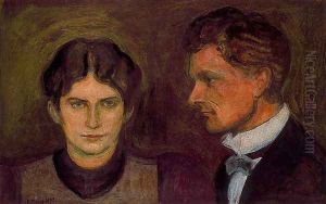 Portrait of Aase and Harald Norregaard by Edvard Munch