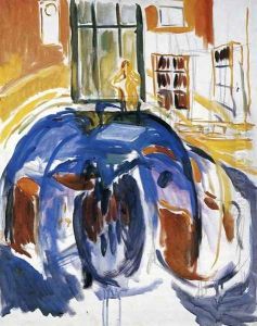 Self-Portrait During Eye Disease II by Edvard Munch
