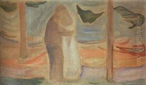 Couple on the Shore by Edvard Munch