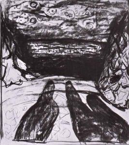 nuit étoilée 1923 by Edvard Munch