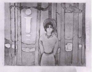 nuit d'été 1895 by Edvard Munch