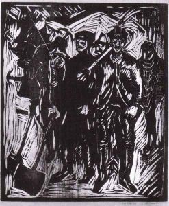 pelleteurs de neige 1911 by Edvard Munch
