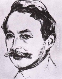 portrait de max linde 1902 by Edvard Munch