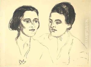 Louise and Else Heyerdahl by Edvard Munch