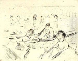 Children Bathing by Edvard Munch