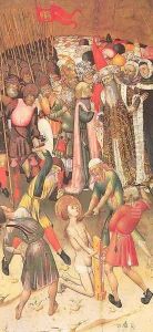 The Legend of Saint George- The Flagellation by Bernat (Bernardo) Martorell