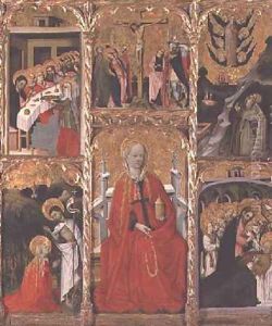 Altarpiece depicting St Mary Magdalene by Bernat (Bernardo) Martorell