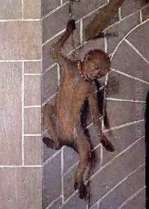 A Monkey on a Wall by Bernat (Bernardo) Martorell