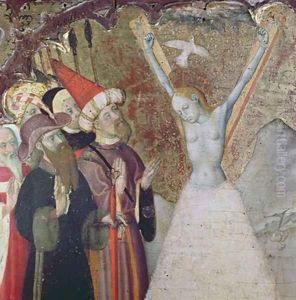 Martyrdom of St Eulalia by Bernat (Bernardo) Martorell